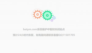 动态系统维护页单页源码-蝙蝠源码网